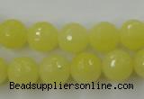 CCN759 15.5 inches 4mm faceted round candy jade beads wholesale