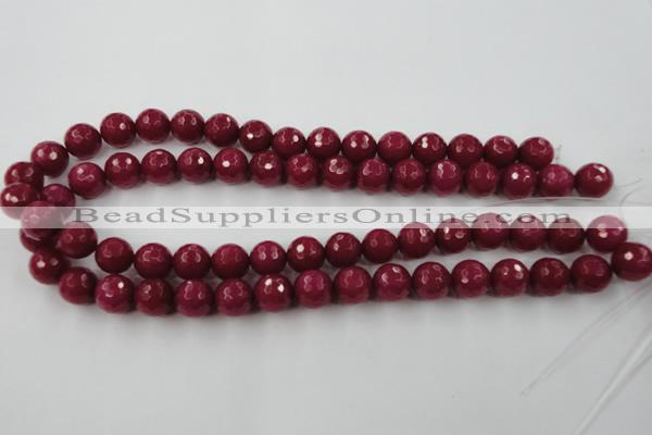 CCN774 15.5 inches 6mm faceted round candy jade beads wholesale