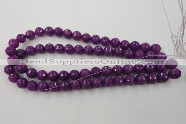 CCN796 15.5 inches 8mm faceted round candy jade beads wholesale