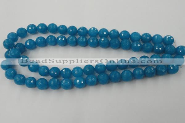 CCN798 15.5 inches 8mm faceted round candy jade beads wholesale