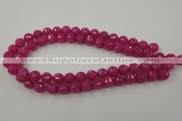 CCN805 15.5 inches 10mm faceted round candy jade beads wholesale