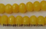 CCN908 15.5 inches 9*12mm faceted rondelle candy jade beads