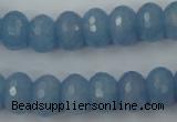 CCN909 15.5 inches 9*12mm faceted rondelle candy jade beads