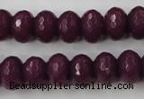 CCN911 15.5 inches 9*12mm faceted rondelle candy jade beads