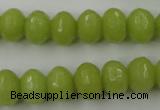 CCN912 15.5 inches 9*12mm faceted rondelle candy jade beads