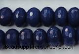 CCN926 15.5 inches 10*14mm faceted rondelle candy jade beads