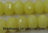 CCN932 15.5 inches 12*16mm faceted rondelle candy jade beads