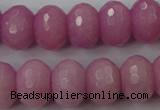 CCN939 15.5 inches 12*16mm faceted rondelle candy jade beads