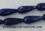 CCN979 15.5 inches 9*22mm faceted teardrop candy jade beads