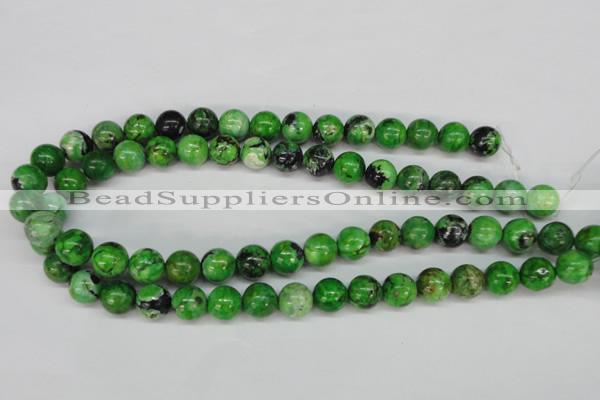 CCO125 15.5 inches 12mm round dyed natural chrysotine beads