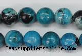 CCO166 15.5 inches 15mm round dyed natural chrysotine beads