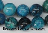 CCO168 15.5 inches 18mm round dyed natural chrysotine beads