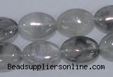 CCQ146 15.5 inches 13*18mm oval cloudy quartz beads wholesale