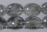 CCQ147 15.5 inches 15*20mm oval cloudy quartz beads wholesale