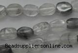 CCQ242 15.5 inches 4*6mm oval cloudy quartz beads wholesale