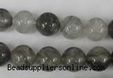 CCQ304 15.5 inches 12mm round cloudy quartz beads wholesale