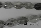 CCQ400 15.5 inches 10*15mm marquise cloudy quartz beads wholesale