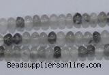 CCQ66 15.5 inches 4*6mm rondelle cloudy quartz beads wholesale