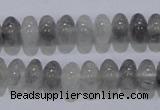 CCQ68 15.5 inches 6*10mm rondelle cloudy quartz beads wholesale