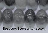 CCQ72 15.5 inches 13*18mm rondelle cloudy quartz beads wholesale