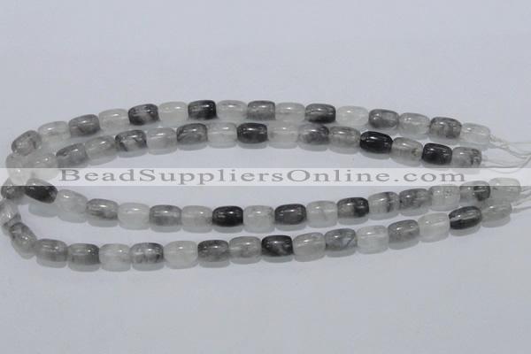 CCQ80 15.5 inches 8*12mm column cloudy quartz beads wholesale