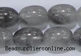 CCQ83 15.5 inches 15*20mm rice cloudy quartz beads wholesale