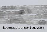 CCQ88 15.5 inches 4*7mm faceted rice cloudy quartz beads wholesale