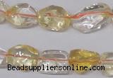 CCR100 15.5 inches 8-15mm natural citrine gemstone nugget beads