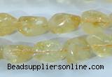 CCR101 15.5 inches 8-14mm natural citrine gemstone nugget beads