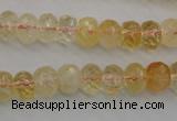 CCR162 15.5 inches 7*10mm faceted rondelle natural citrine beads