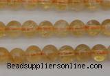 CCR165 15.5 inches 6mm round natural citrine beads wholesale