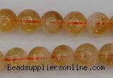 CCR166 15.5 inches 8mm round natural citrine beads wholesale