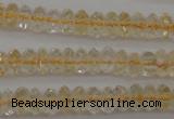 CCR171 15.5 inches 3*5mm faceted rondelle natural citrine beads