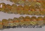 CCR225 15.5 inches 4*6mm faceted rondelle natural citrine beads