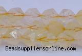 CCR311 15.5 inches 6mm faceted nuggets citrine gemstone beads