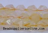 CCR312 15.5 inches 8mm faceted nuggets citrine gemstone beads