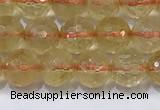 CCR340 15.5 inches 6mmm faceted round citrine beads wholesale