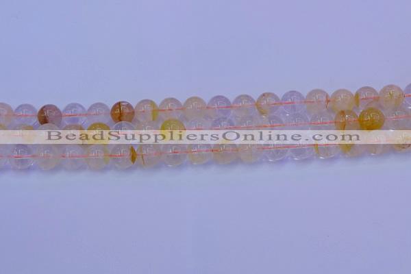 CCR363 15.5 inches 10mm round citrine beads wholesale