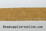 CCR377 15.5 inches 4.5-5mm round citrine gemstone beads wholesale