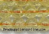 CCR381 15 inches 6mm round citrine beads wholesale