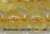 CCR384 15 inches 12mm round citrine beads wholesale