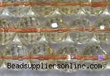 CCR391 15 inches 7mm faceted round citrine beads wholesale