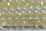 CCR395 15 inches 3*4mm faceted rondelle citrine beads