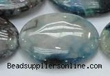 CCS11 15.5 inches 30*40mm oval natural chrysocolla gemstone beads