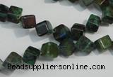 CCS155 15.5 inches 6*6mm cube dyed chrysocolla gemstone beads