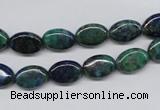 CCS164 15.5 inches 8*12mm oval dyed chrysocolla gemstone beads