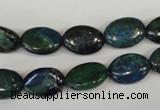 CCS165 15.5 inches 10*14mm oval dyed chrysocolla gemstone beads