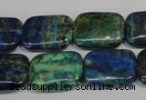 CCS177 15.5 inches 15*20mm rectangle dyed chrysocolla gemstone beads