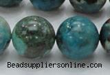 CCS18 15.5 inches 20mm round natural chrysocolla gemstone beads