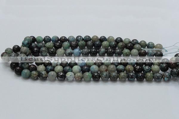 CCS21 15.5 inches 12mm round natural chrysocolla gemstone beads